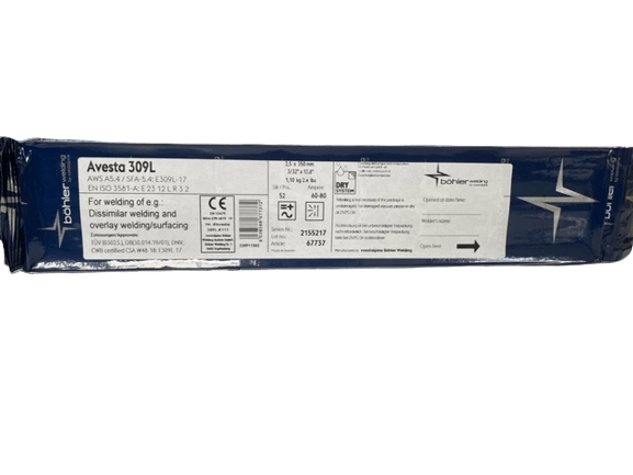 ELETTRODO BOHLER AVESTA 309L D.2,5X350 CONF.52pz cod.67737
