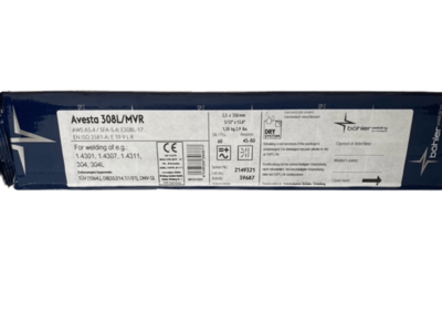 ELETTRODO BOHLER AVESTA 2,5 AWS E308L/MVR CONF.60pz cod.39687