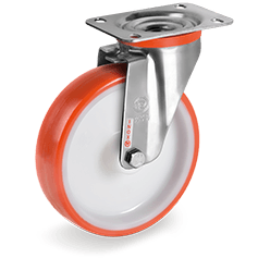 RUOTA PIASTRA GIREVOLE INOX cod.604401