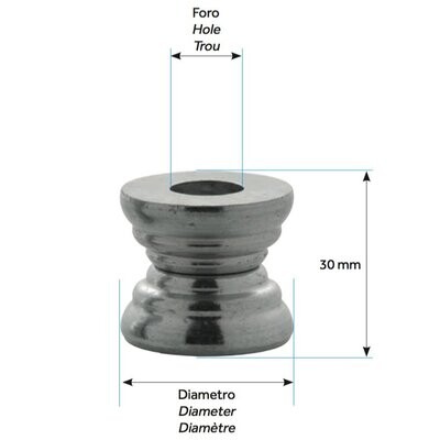 NIBA DISTANZIALE REGOLABILE ZINCATO D.35 ALLUNGABILE 30-40 mm