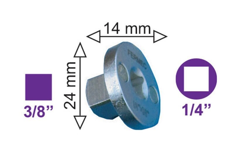 FERMEC 1434 RIDUZIONE MAGNETICA 1/4-3/8-1/2
