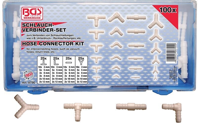 FERMEC BGS 8790 ASSORTIMENTO CONNETTORI PER TUBI PLASTICA E GOMMA
