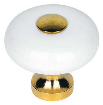 HAFELE POMOLO PORCELLANA  BIANCO/OTTONE 130.51.745