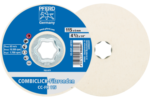 PFERD DISCO COMBICLICK FELTRO 115 cod.42003015