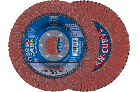 PFERD DISCO LAMELLARE SGP PER ALLUMINIO CURVE