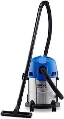 NILFISK ASPIRAPOLVERE BUDDY II 18 INOX EU 220V PER LIQUIDI E SOLIDI LT.18