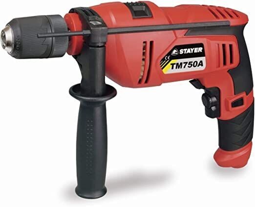 STAYER TM750 TRAPANO ELETTRICO CON PERCUSSIONE 750 W  A MANDRINO AUTOSERRANTE