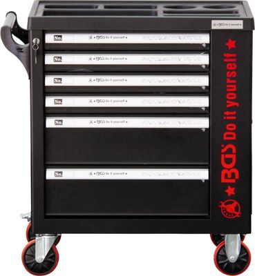 FERMEC CARRELLO BGS6055-1 PORTAUTENSILI 6 CASSETTI VUOTI COLORE NERO