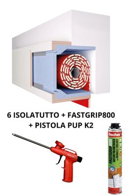 6 ISOLATUTTO+ 2 FASTGRIP800+ 1 PISTOLA K2