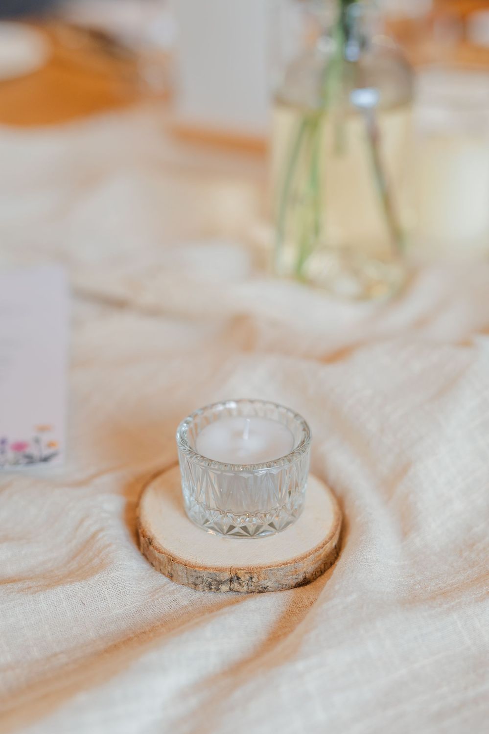 Teelichthalter Klarglas