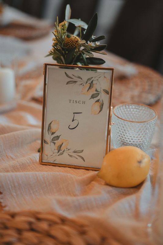 Tischnummern - Kartenhalter