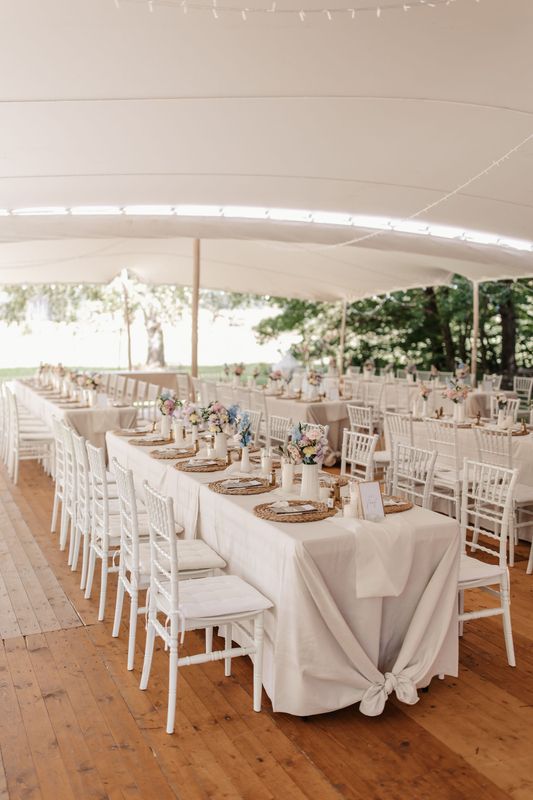 Tischläufer Baumwolle weiß