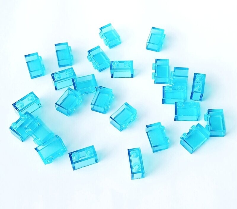 100 x Transparent Hellblau/Trans-Light Blue