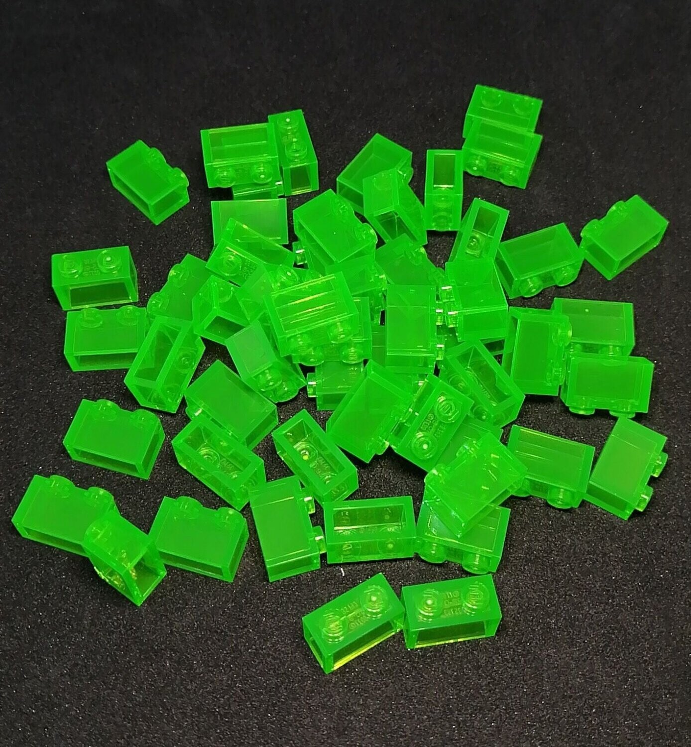 100 x Transparent Hellgrün/Trans-Bright Green