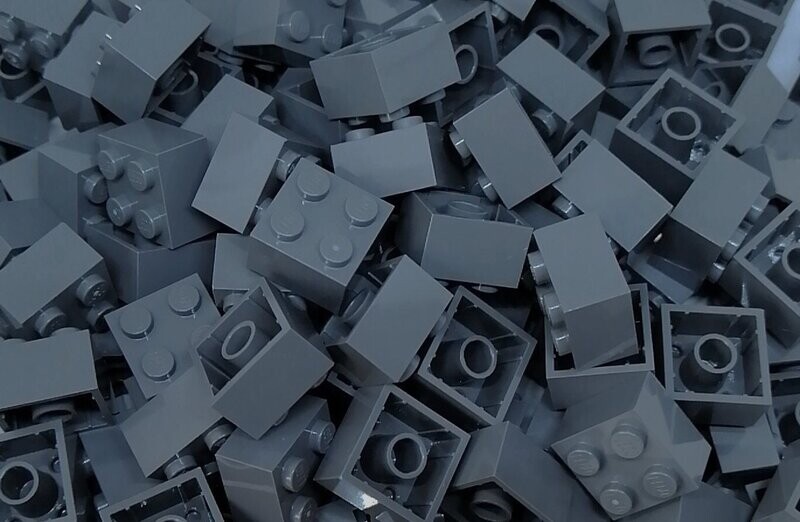100 x Dunkelgrau/Dark Bluish Grey