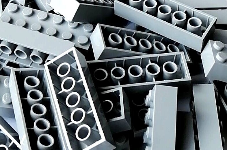 20 x Hellgrau/Light Bluish Grey