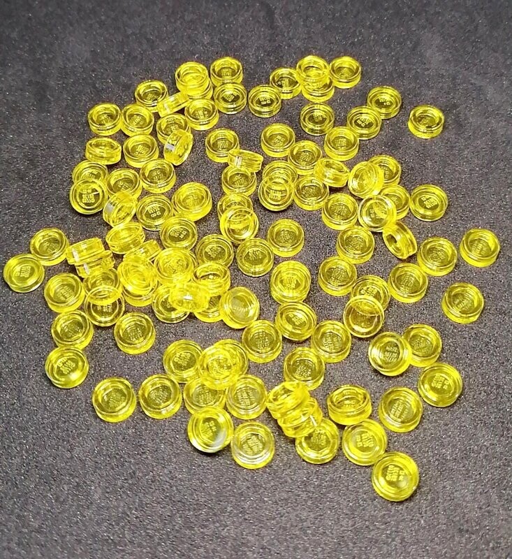 200 x Transparent Gelb