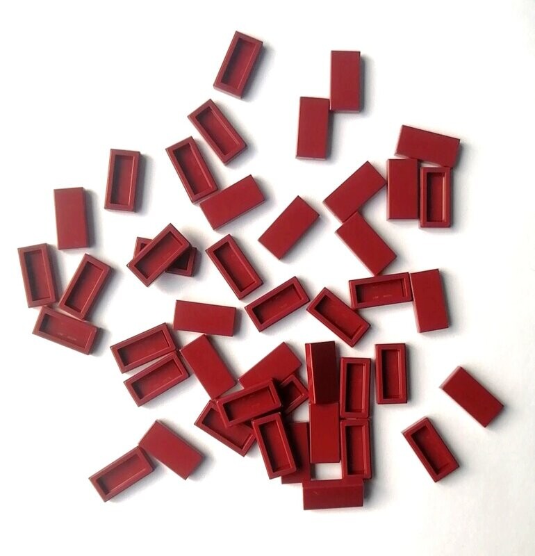 100 x Dunkelrot/Dark Red