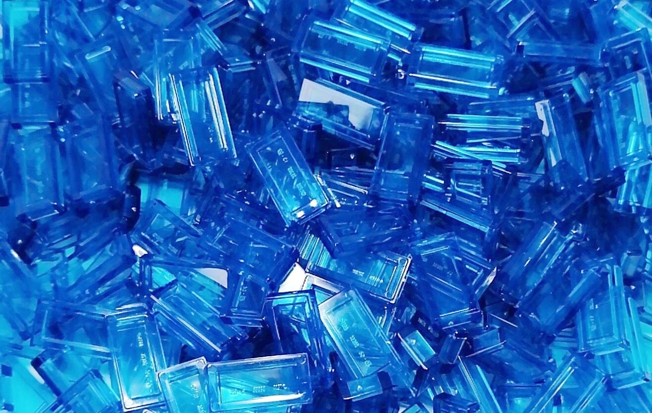 100 x Transparent Dunkelblau/Trans-Dark Blue