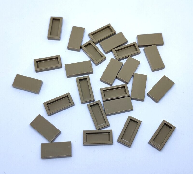 100 x Dunkelbeige/Dark Tan