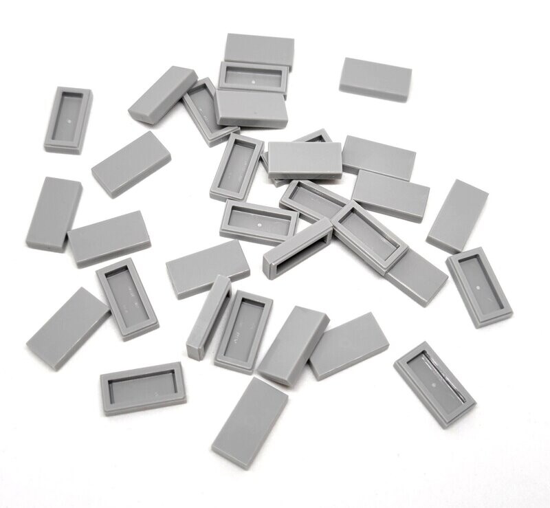 100 x Hellgrau/Light Bluish Grey