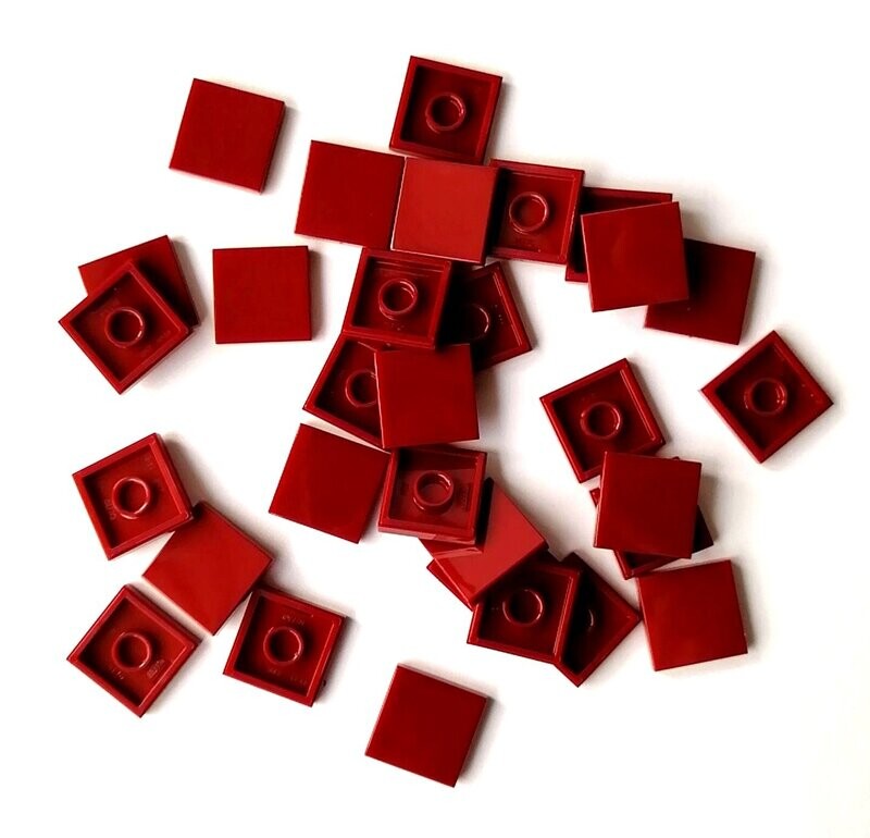100 x Dunkelrot/Dark Red