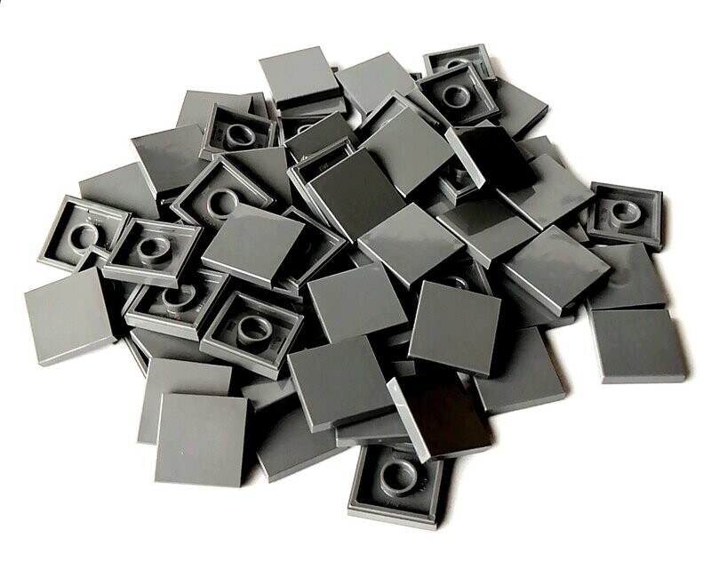 100 x Dunkelgrau/Dark Bluish Grey