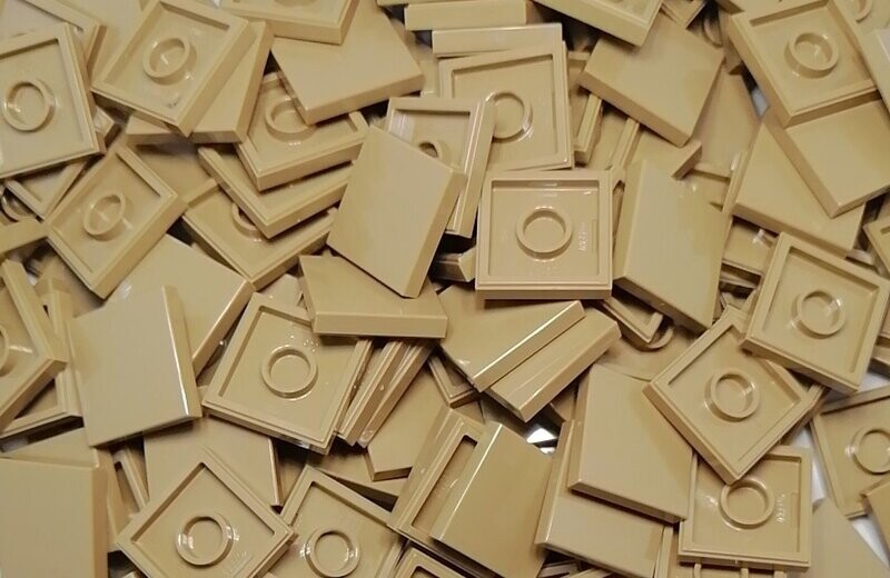 100 x Dunkelbeige/Dark Tan