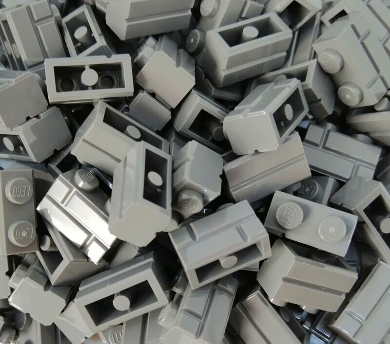 100 x Dunkelgrau/Dark Bluish Grey