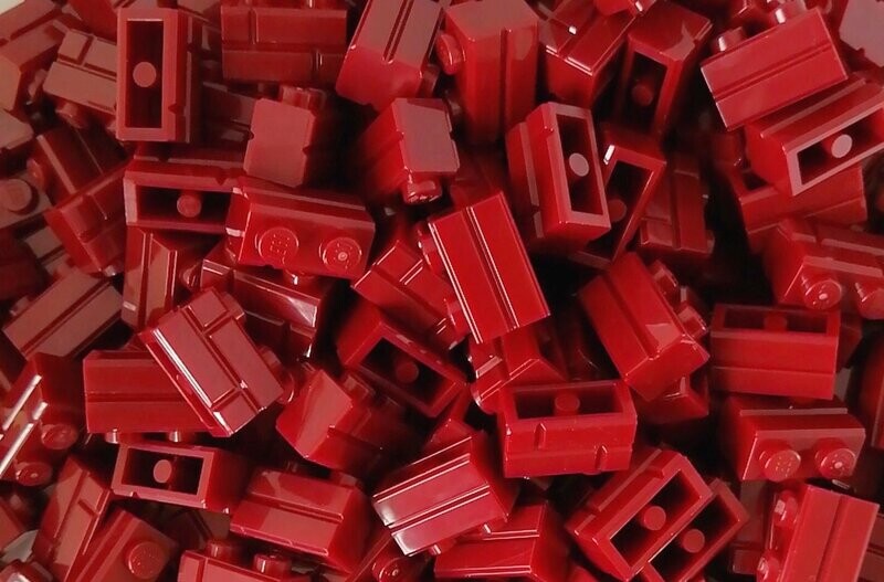100 x Dunkelrot/Dark Red