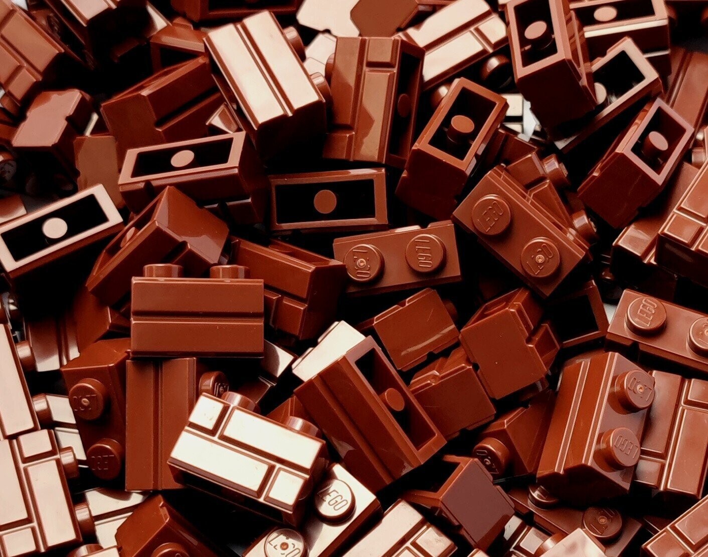 100 x Rotbraun/Reddish Brown