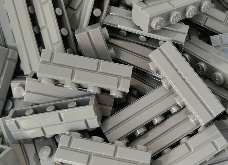 50 x Dunkelgrau/Dark Bluish Grey
