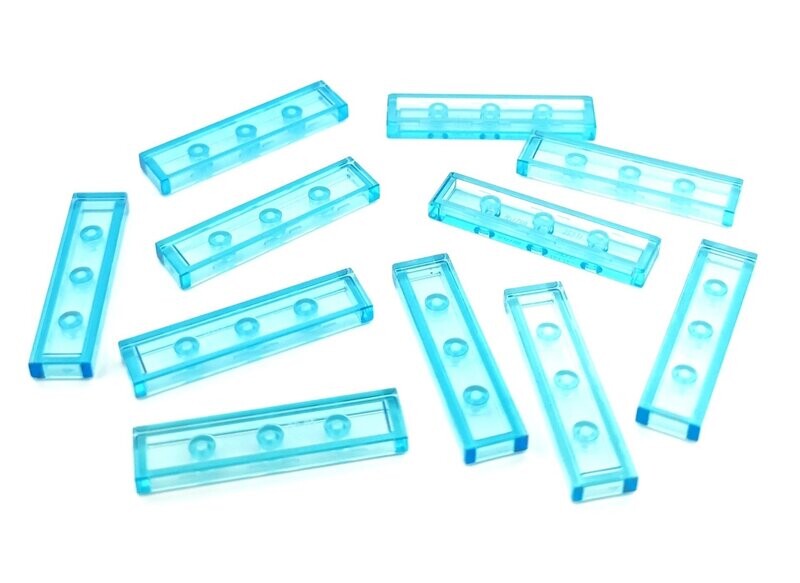 50 x Hellblau Transparent