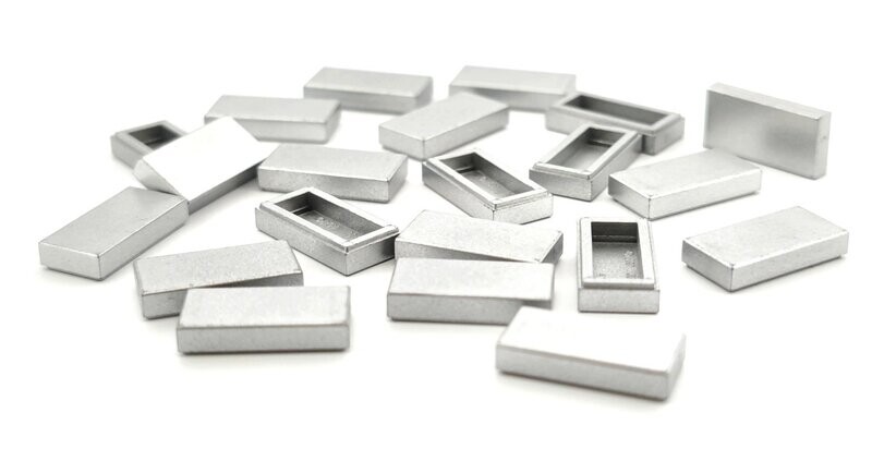 100 x Silber Metallic/Metallic Silver