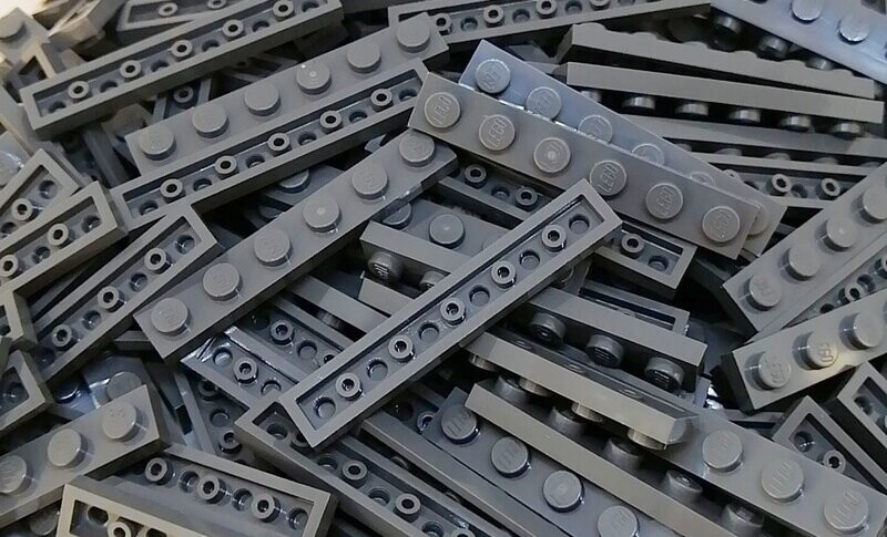 30 x Dunkelgrau/Dark Bluish Grey