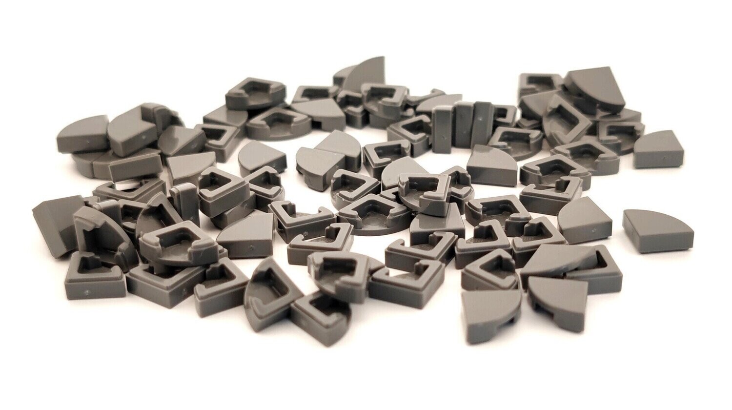200 x Dunkelgrau/Dark Bluish Grey Quarter