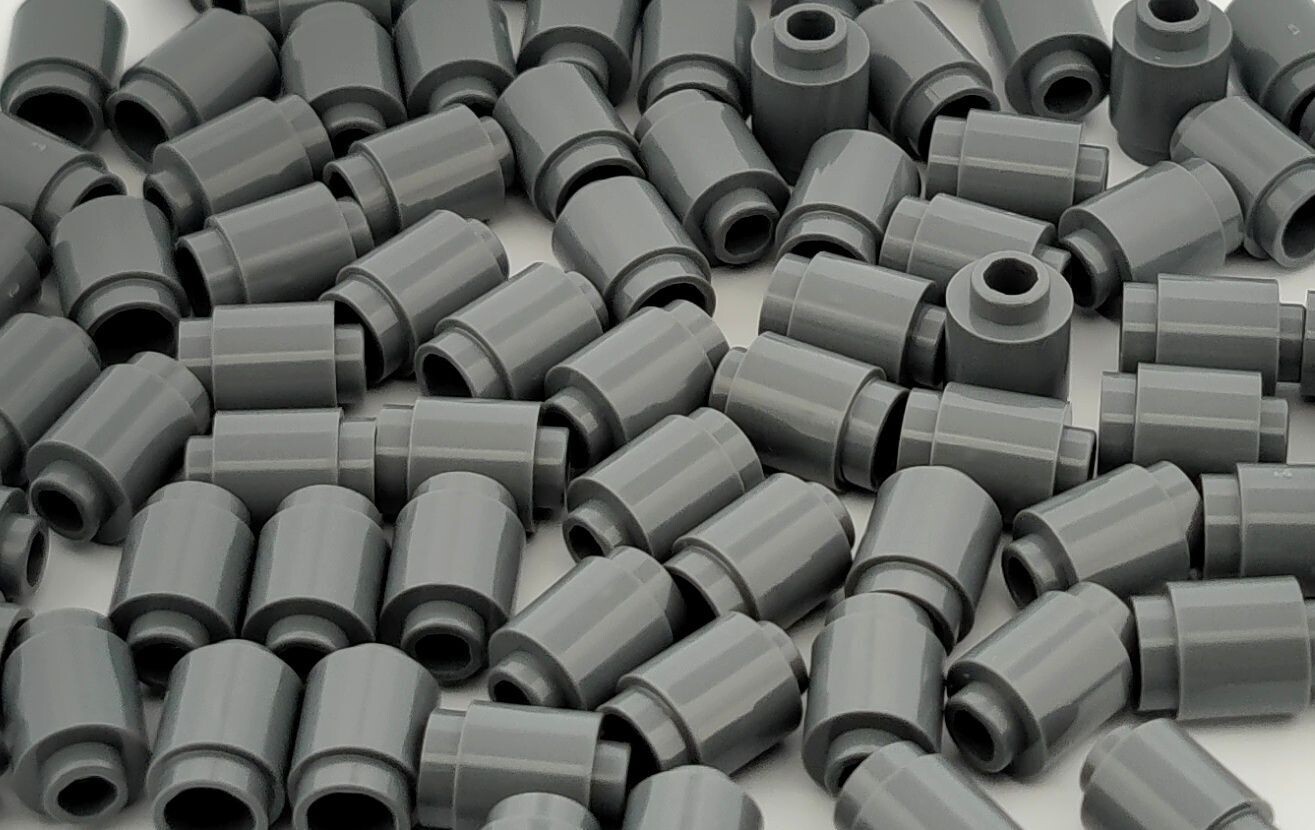 100 x Dunkelgrau/Dark Bluish Grey