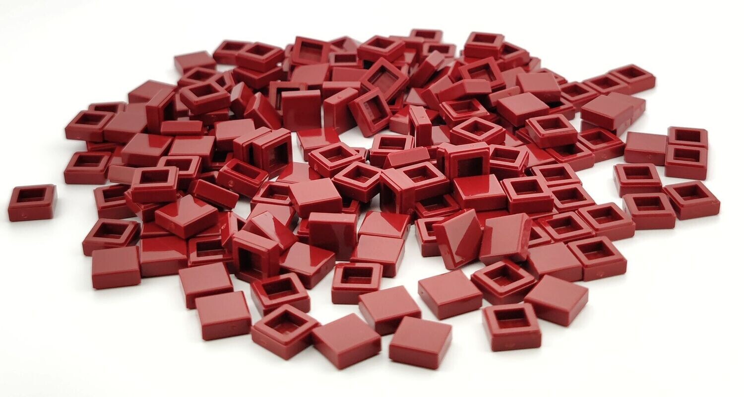 100 x Dunkelrot/Dark Red