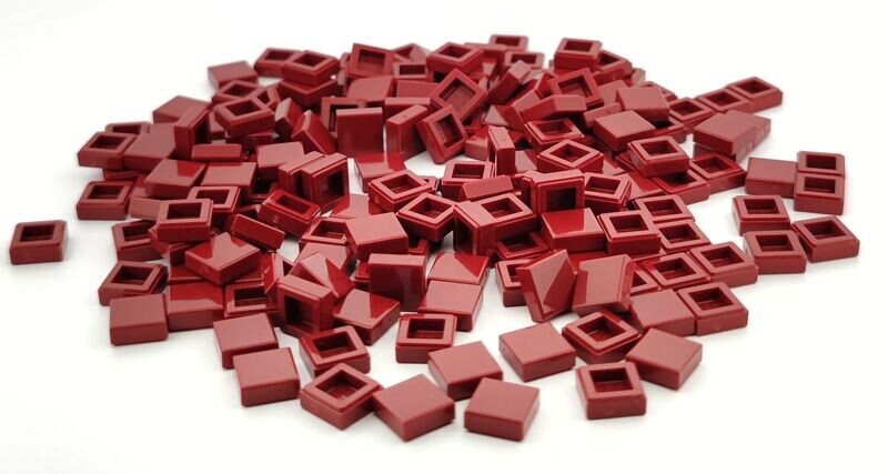 100 x Dunkelrot/Dark Red