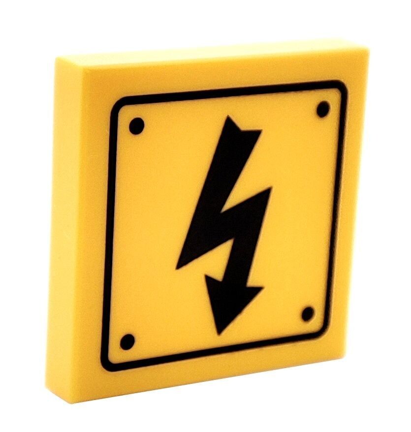 Fliese Gefahrenzeichen Elektrizität