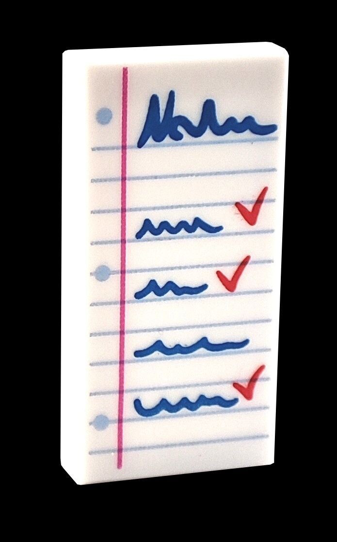 Fliese Merkzettel/Notepad