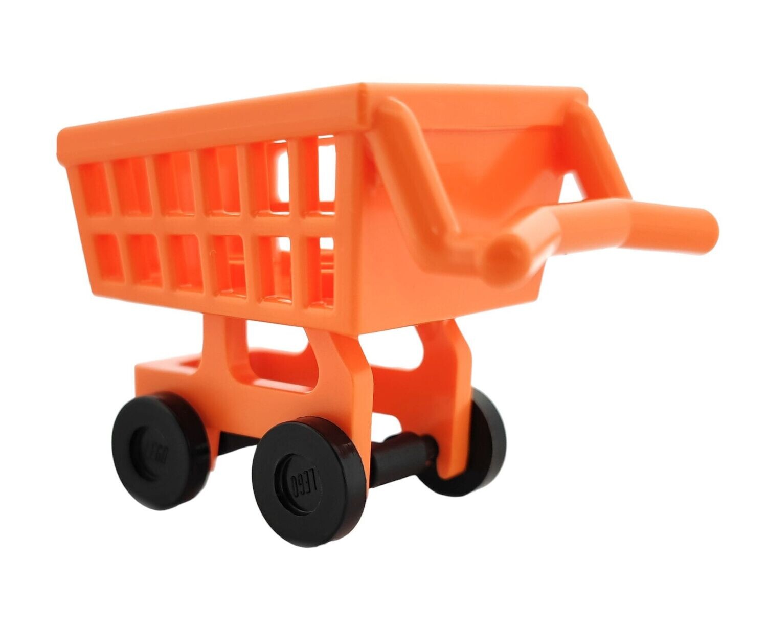 Einkaufswagen in Orange