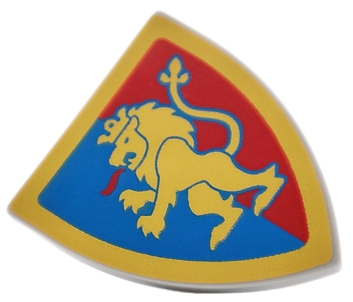 Schild Löwenritter Blau-Rot