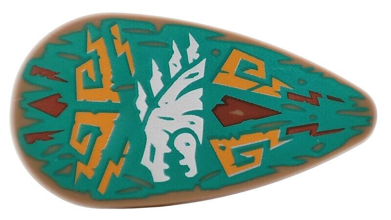 Schild Oval White Dragon