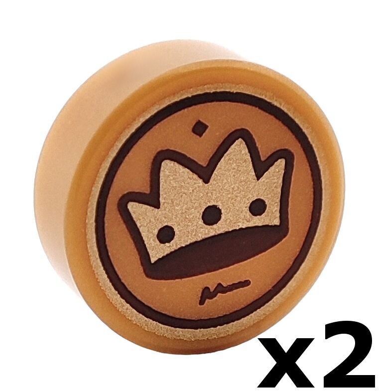 2 x Fliese Krone