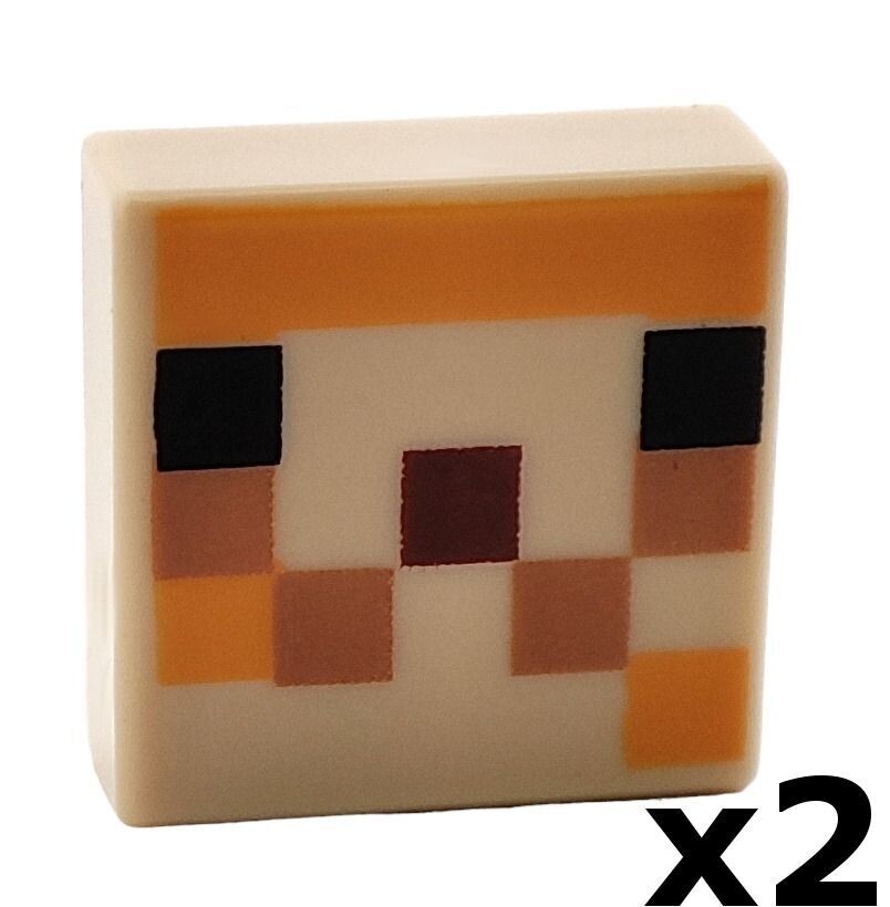 2 x Fliese Minecraft Pufferfish Fry Face