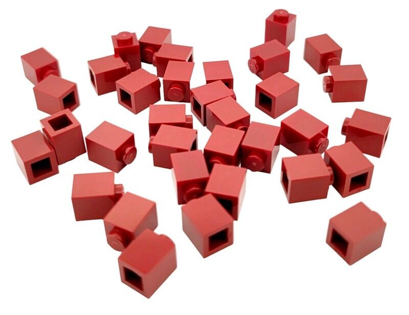 100 x Dunkelrot/Dark Red