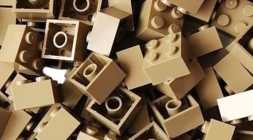 100 x Dunkelbeige/Dark Tan