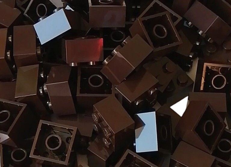 100 x Dunkelbraun/Dark Brown