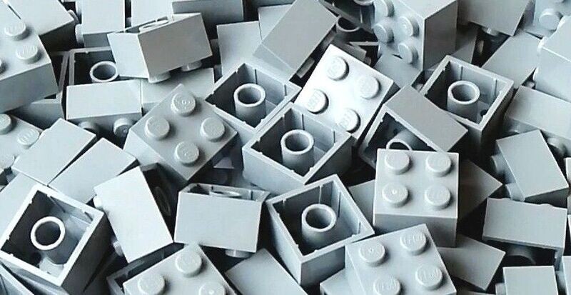 100 x Hellgrau/Light Bluish Grey